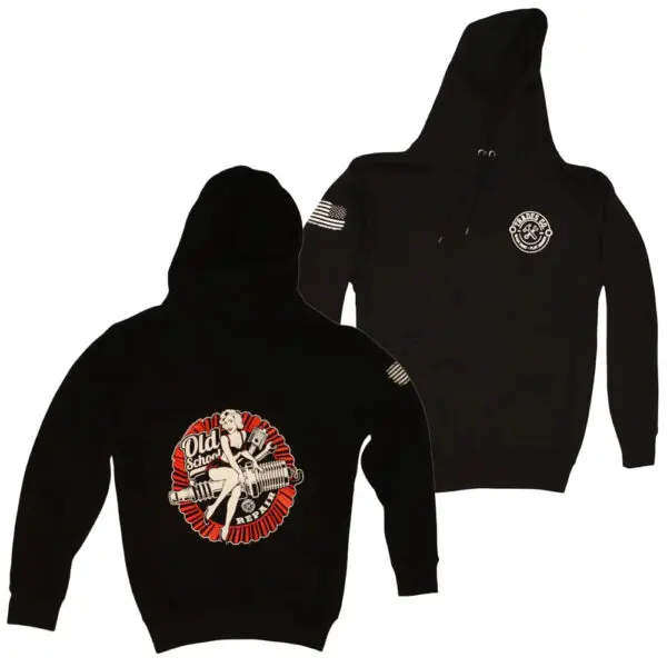 Old School Pin Up Girl Hoodie